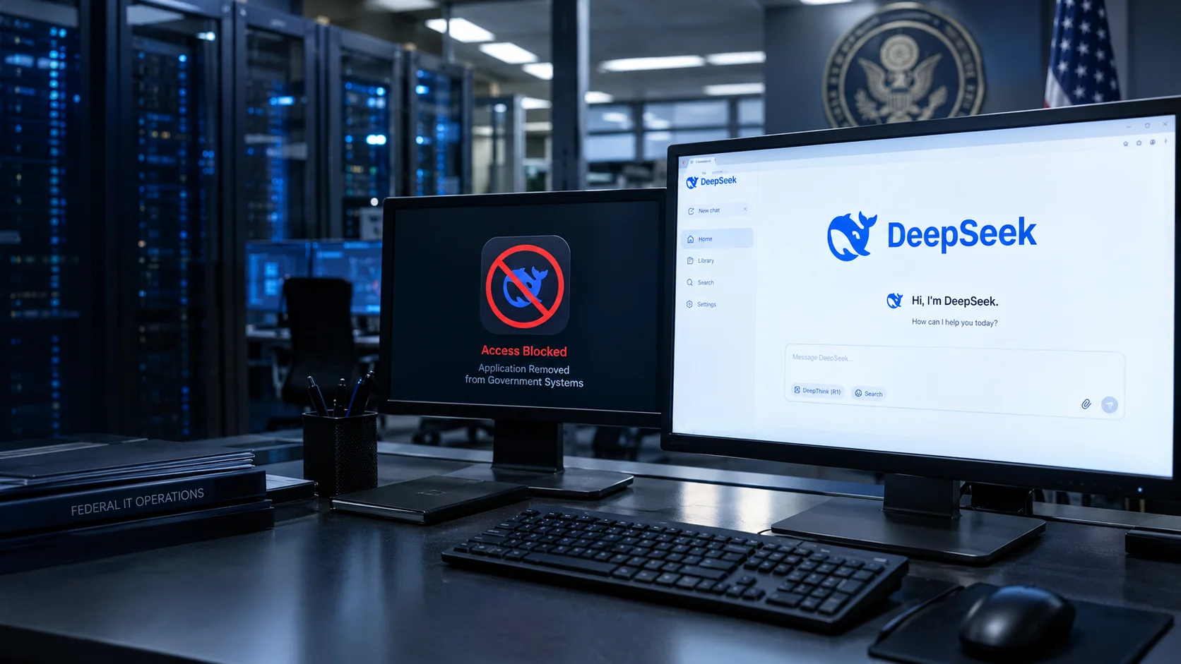 ممنوعیت دیپسیک در آمریکا